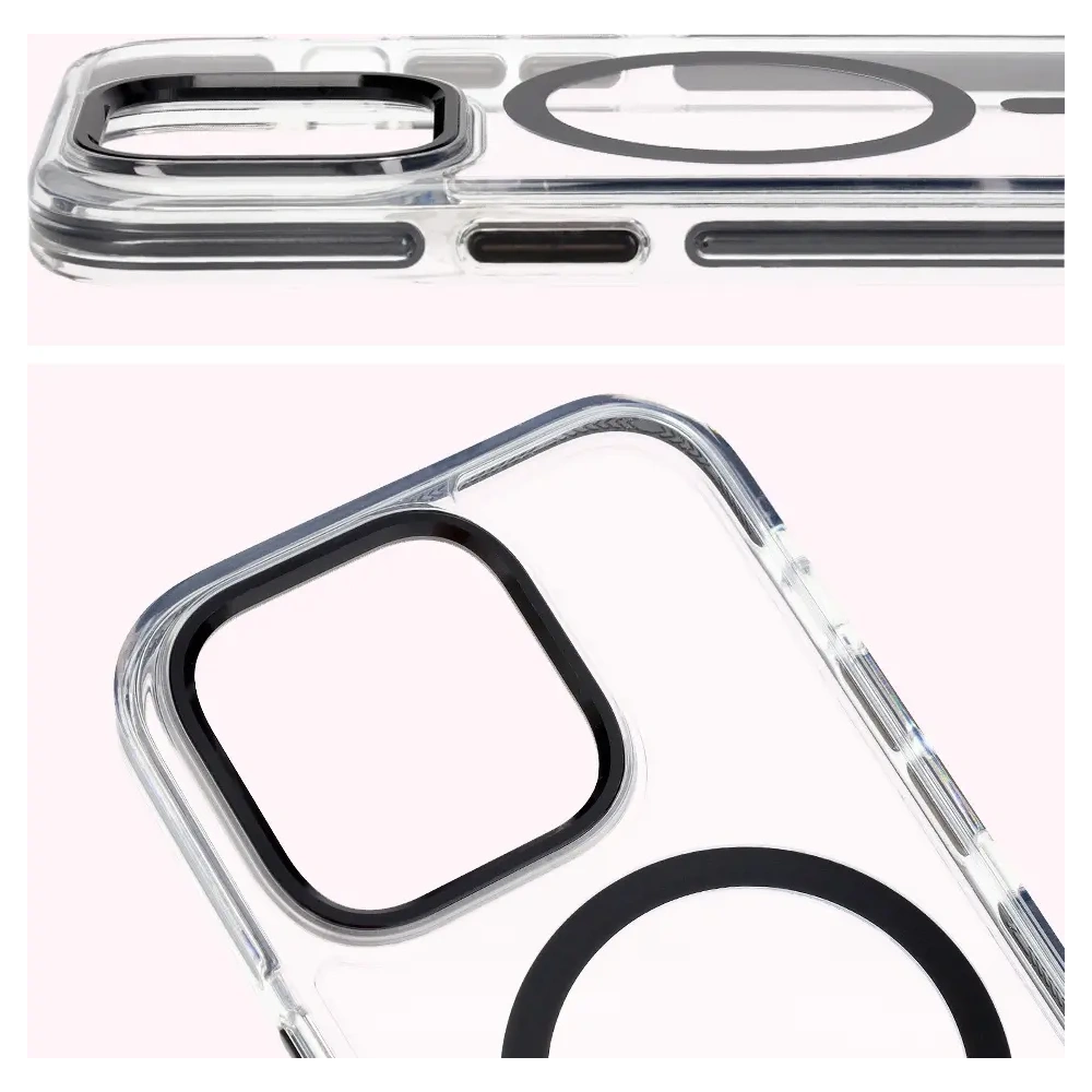 Hurtownia GSM - Bizon Case Marco Apple iPhone 14 Pro transparent cu ramă neagră - BIZ7025 - {ean13} - Hurt