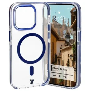 Hurtownia GSM - Bizon Case Marco Apple iPhone 14 Pro transparent cu cadru albastru - BIZ7026 - {ean13} - Hurt