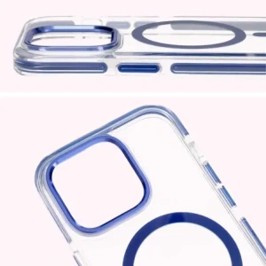 Hurtownia GSM - Bizon Case Marco Apple iPhone 14 Pro transparent cu cadru albastru - BIZ7026 - {ean13} - Hurt