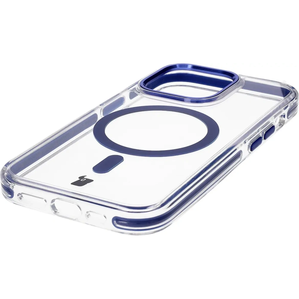 Hurtownia GSM - Bizon Case Marco Apple iPhone 14 Pro transparent cu cadru albastru - BIZ7026 - {ean13} - Hurt
