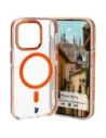 Bizon Case Marco Apple iPhone 14 Pro clar cu cadru portocaliu