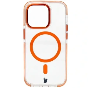 Hurtownia GSM - Bizon Case Marco Apple iPhone 14 Pro clar cu cadru portocaliu - BIZ7027 - {ean13} - Hurt