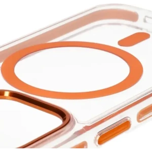 Hurtownia GSM - Bizon Case Marco Apple iPhone 14 Pro clar cu cadru portocaliu - BIZ7027 - {ean13} - Hurt