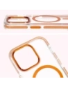 Hurtownia GSM - Bizon Case Marco Apple iPhone 14 Pro clar cu cadru portocaliu - BIZ7027 - {ean13} - Hurt