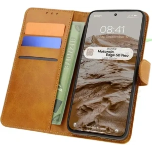 Hurtownia GSM - Bizon tok zsebbe Motorola Edge 50 Neo barna - BIZ7028 - {ean13} - Hurt