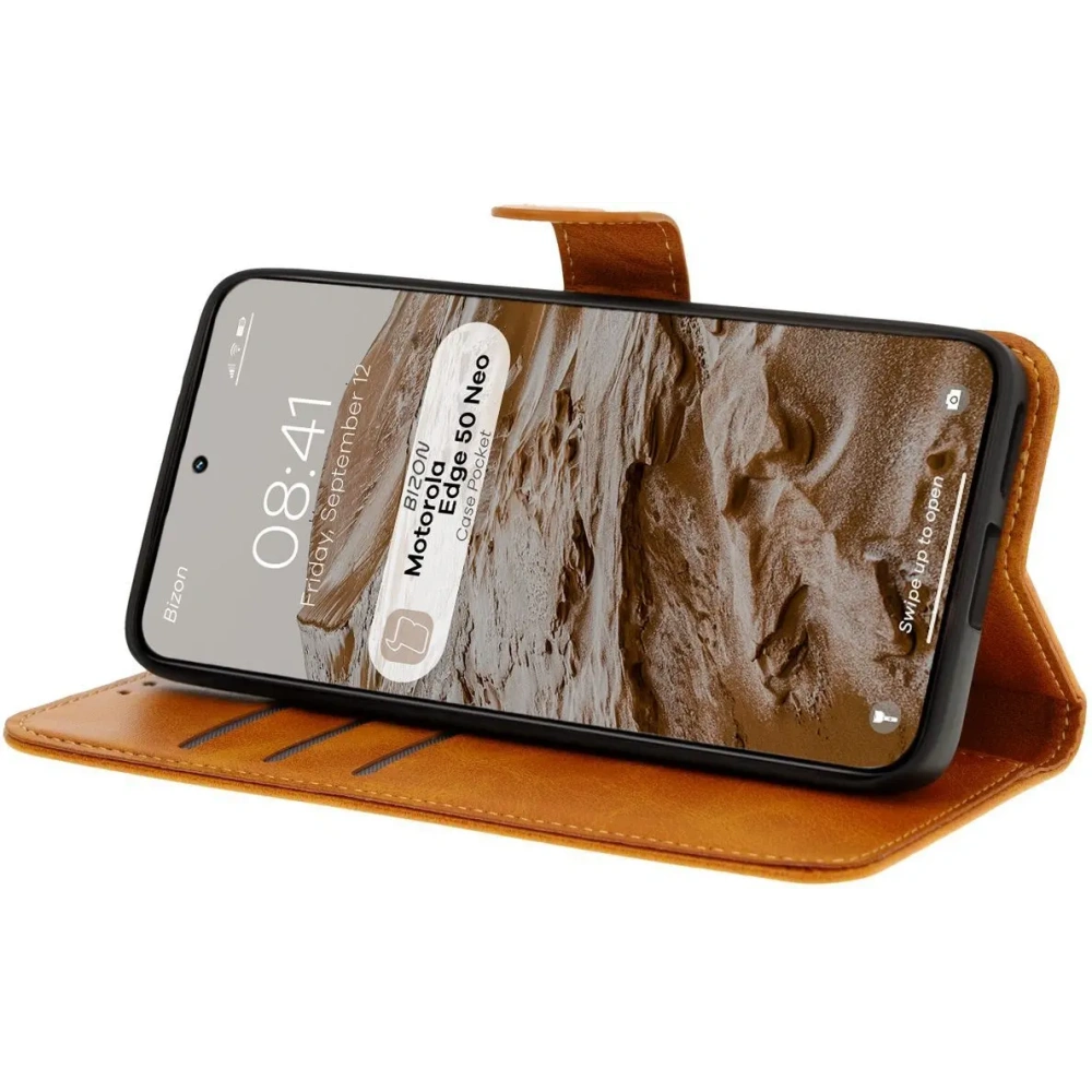 Hurtownia GSM - Bizon Case Tasche Motorola Edge 50 Neo braun - BIZ7028 - {ean13} - Hurt