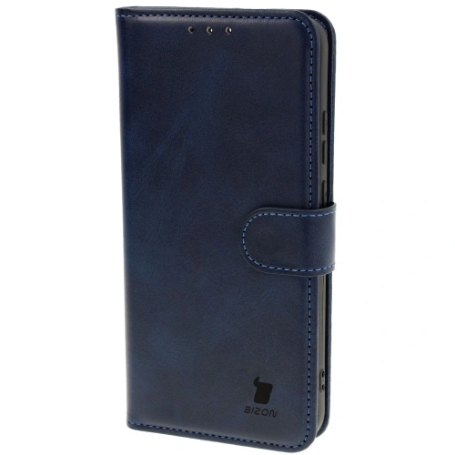 Etui z klapką Bizon Case Pocket do Motorola Edge 50 Neo granatowe