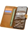 Etui z klapką Bizon Case Pocket do Oppo Reno 12 brązowe