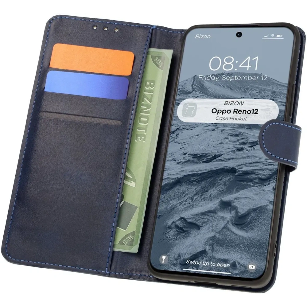 Hurtownia GSM - Husă Bizon pentru Oppo Reno 12, albastru închis - BIZ7039 - {ean13} - Hurt
