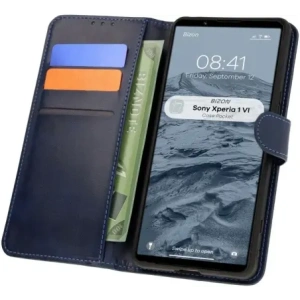 Hurtownia GSM - Bizon tok zseb Sony Xperia 1 VI sötétkék - BIZ7042 - {ean13} - Hurt