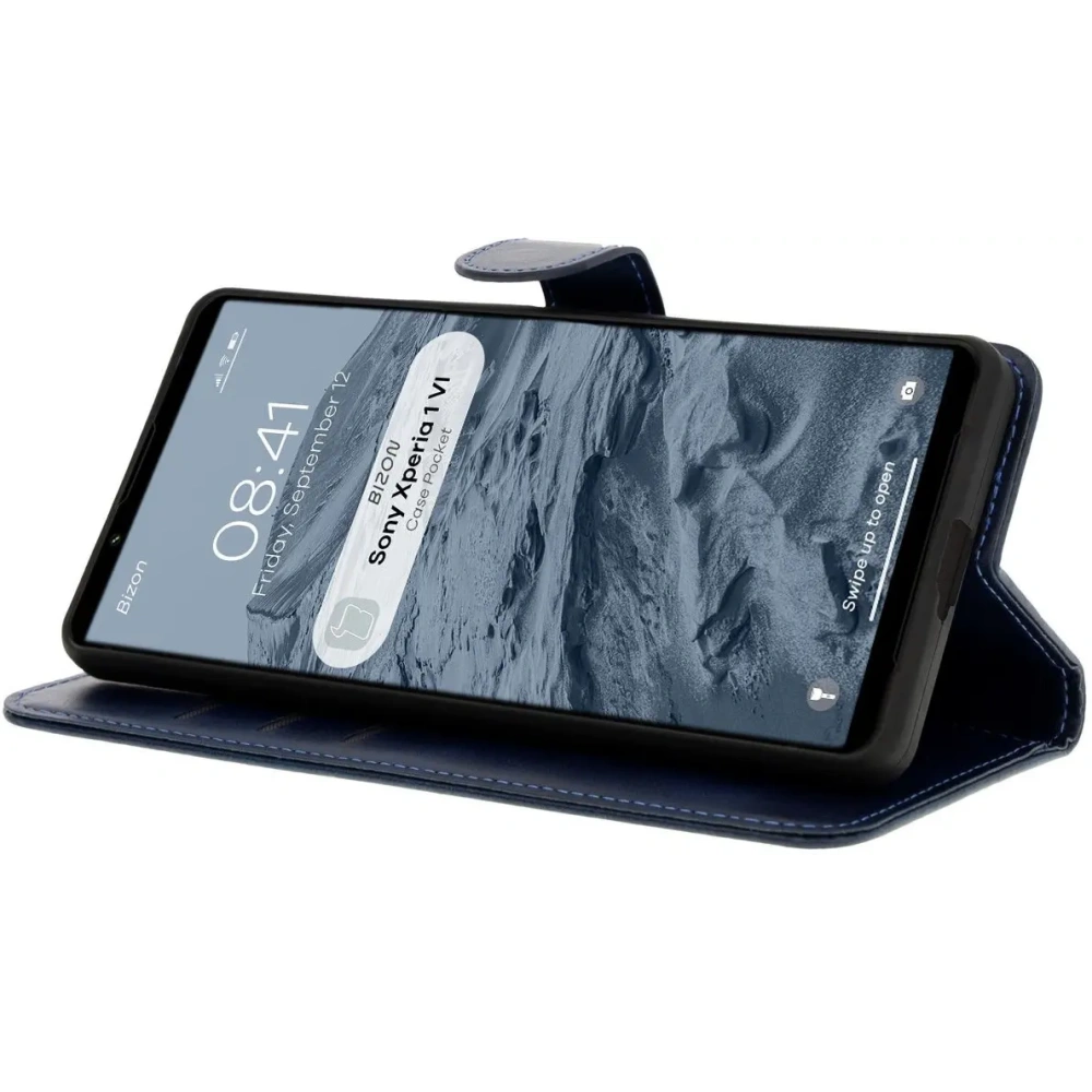 Hurtownia GSM - Bizon tok zseb Sony Xperia 1 VI sötétkék - BIZ7042 - {ean13} - Hurt