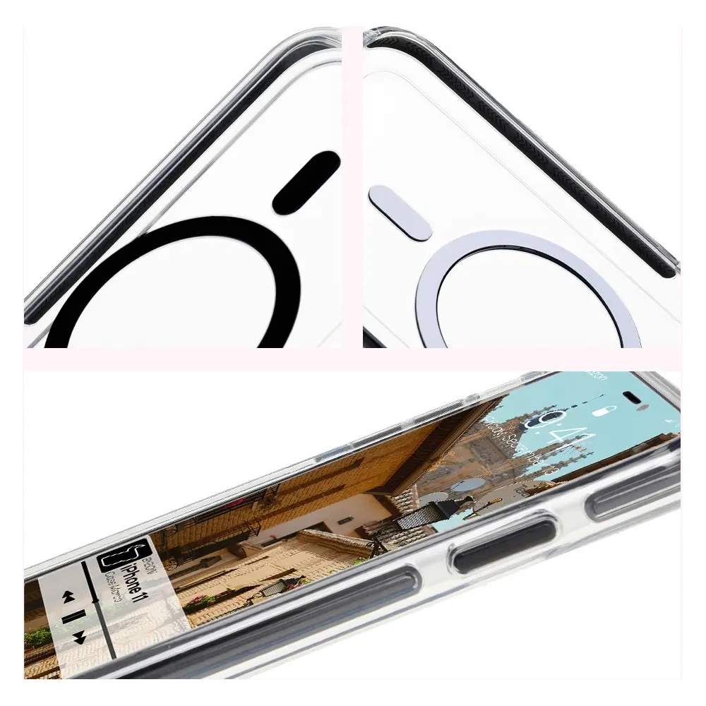 Wholesale Bizon Case Marco Apple iPhone 11 clear with black frame - BIZ7043 - {ean13} - Hurt