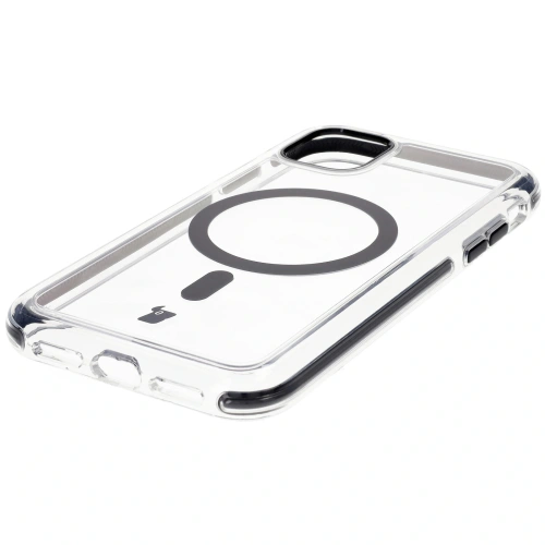 Etui z pierścieniem magnetycznym Bizon Case Marco do Apple iPhone 11 przezroczyste z czarną ramką