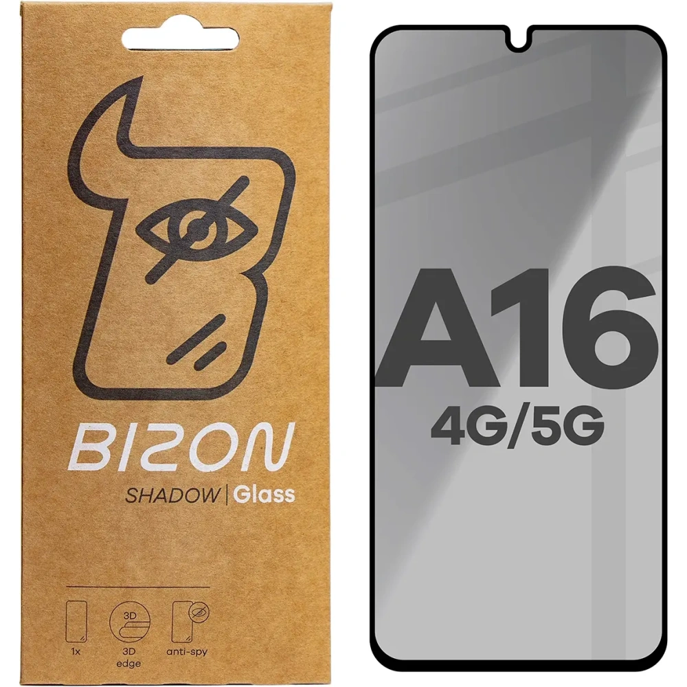 Hurtownia GSM - Bizon Glass Edge Shadow Samsung Galaxy A16 4G/5G nuanțat cu un cadru negru - BIZ7047 - {ean13} - Hurt