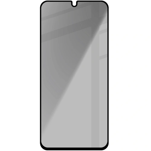 Prywatyzujące szkło hartowane Bizon Glass Edge Shadow do Samsung Galaxy A16 4G/5G przyciemniane z czarną ramką