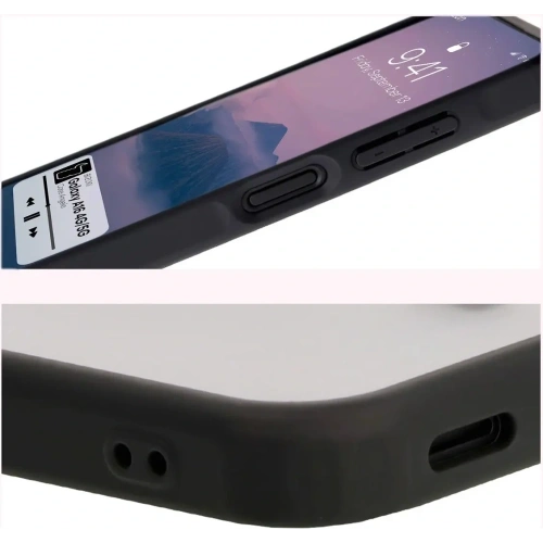 Etui Bizon Case Angelo do Samsung Galaxy A16 4G/5G przydymione z czarną ramką