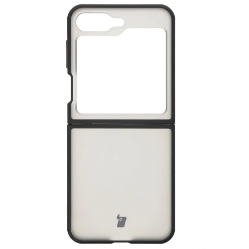 Etui Bizon Case Angelo do Samsung Galaxy Z Flip6 / 7 FE przydymione z czarną ramką