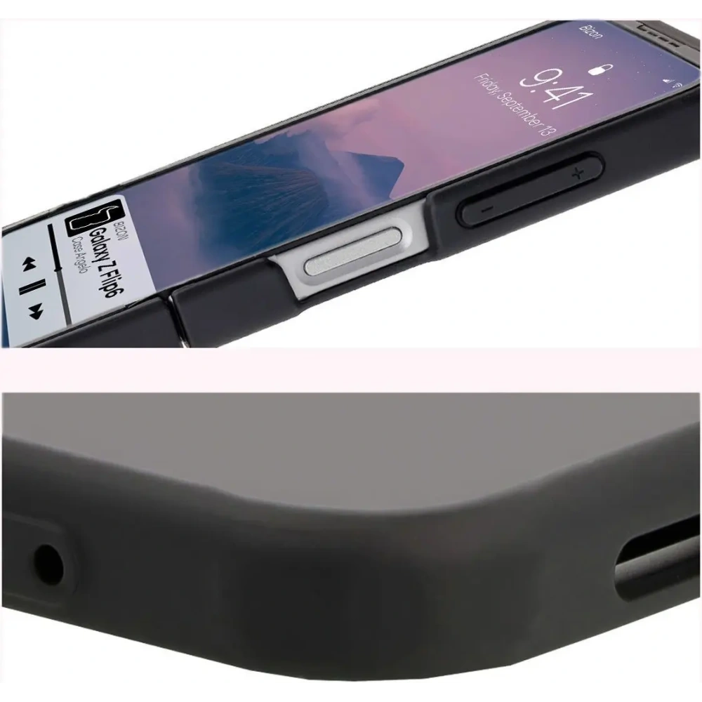 Hurtownia GSM - Bizon Case Angelo Samsung Galaxy Z Flip6 rauchig mit einem schwarzen Rahmen - BIZ7050 - {ean13} - Hurt