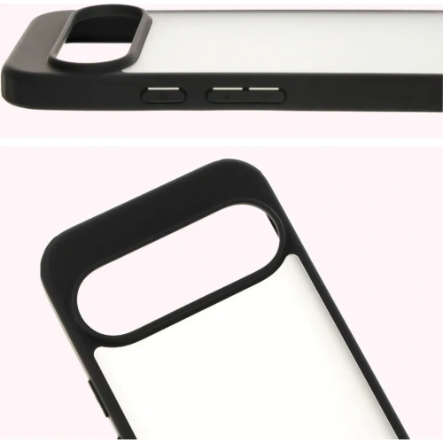 Etui Bizon Case Angelo do Google Pixel 9 / 9 Pro przydymione z czarną ramką