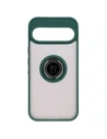 Hurtownia GSM - Etui z uchwytem na palec Bizon Case Hybrid Ring do Google Pixel 9 / 9 Pro přiďoušené s tmavě zeleným rámečkem - BIZ7053 - {ean13} - Hurt