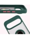 Wholesale Bizon Case Hybrid Ring Google Pixel 9 / 9 Pro smoky with a dark green frame - BIZ7053 - {ean13} - Hurt