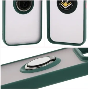 Hurtownia GSM - Bizon Case Hybrid Ring Google Pixel 9 / 9 Pro fumuriu cu un cadru verde închis - BIZ7053 - {ean13} - Hurt