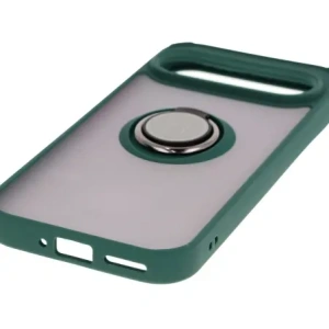 Hurtownia GSM - Bizon Case Hybrid Ring Google Pixel 9 / 9 Pro fumuriu cu un cadru verde închis - BIZ7053 - {ean13} - Hurt
