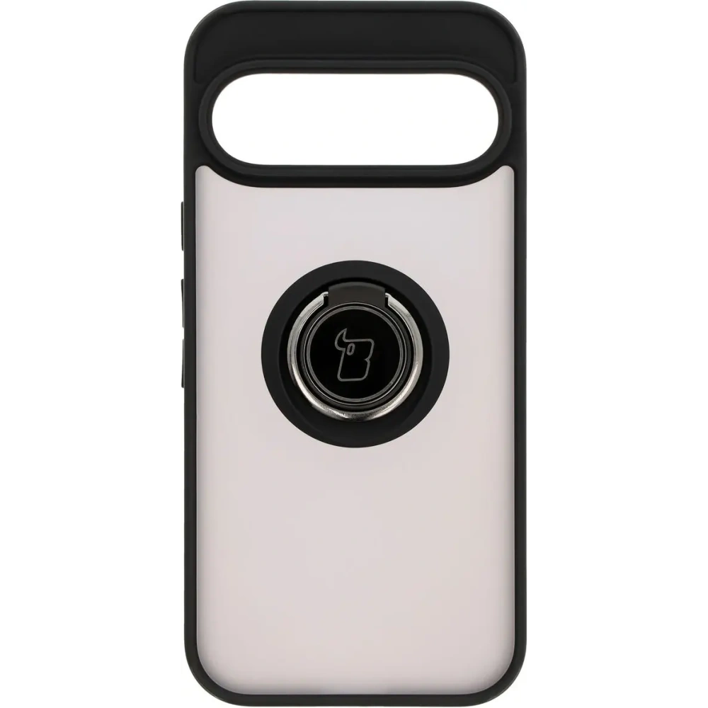 Hurtownia GSM - Bizon Case Hybrid Ring Google Pixel 9 / 9 Pro fumuriu cu un cadru negru - BIZ7054 - {ean13} - Hurt