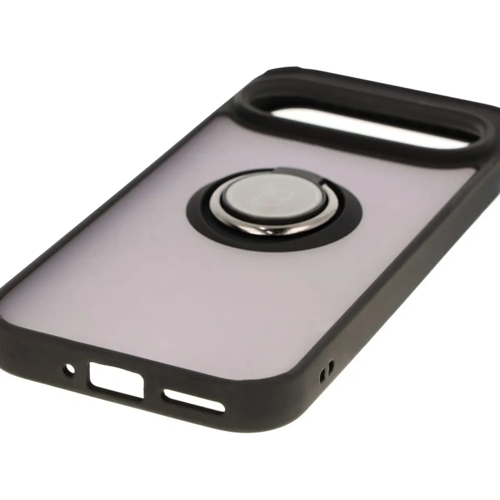 Hurtownia GSM - Bizon Case Hybrid Ring Google Pixel 9 / 9 Pro fumuriu cu un cadru negru - BIZ7054 - {ean13} - Hurt