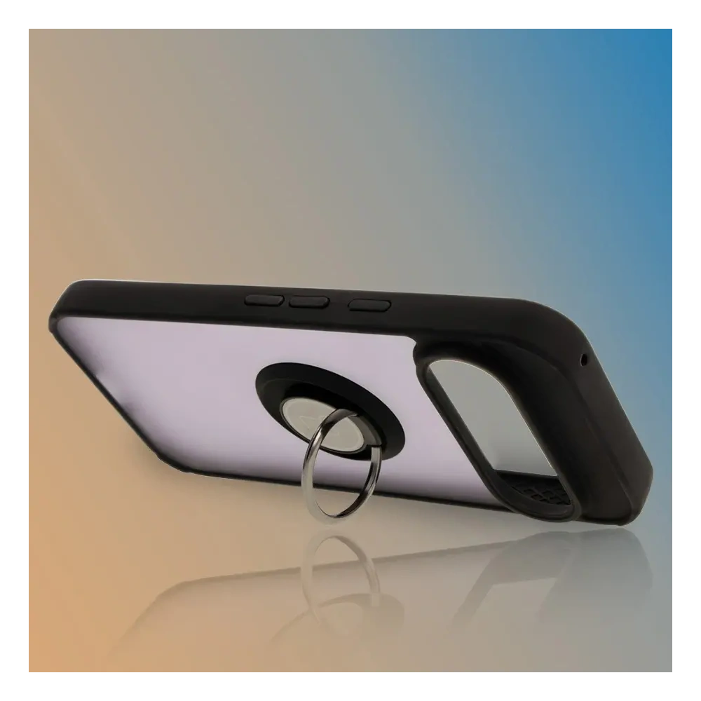Wholesale Bizon Case Hybrid Ring Google Pixel 9 / 9 Pro smoky with a black frame - BIZ7054 - {ean13} - Hurt