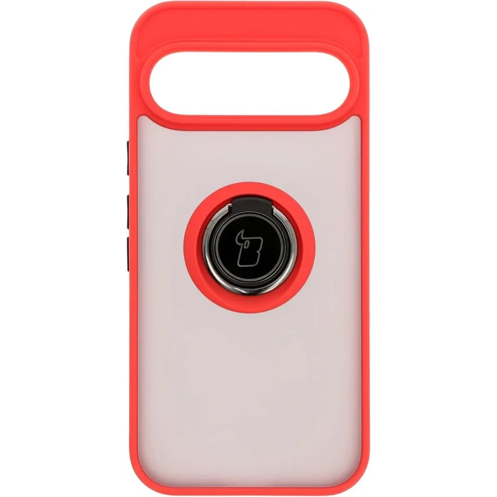 Hurtownia GSM - Bizon Case Hybrid Ring Google Pixel 9 / 9 Pro fumuriu cu un cadru roșu - BIZ7055 - {ean13} - Hurt