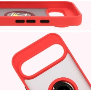 Hurtownia GSM - Bizon Case Hybrid Ring Google Pixel 9 / 9 Pro füstös vörös kerettel - BIZ7055 - {ean13} - Hurt