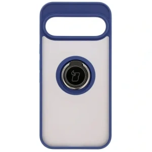 Hurtownia GSM - Bizon Case Hybrid Ring Google Pixel 9 / 9 Pro füstös színben, tengerészkék kerettel - BIZ7056 - {ean13} - Hurt