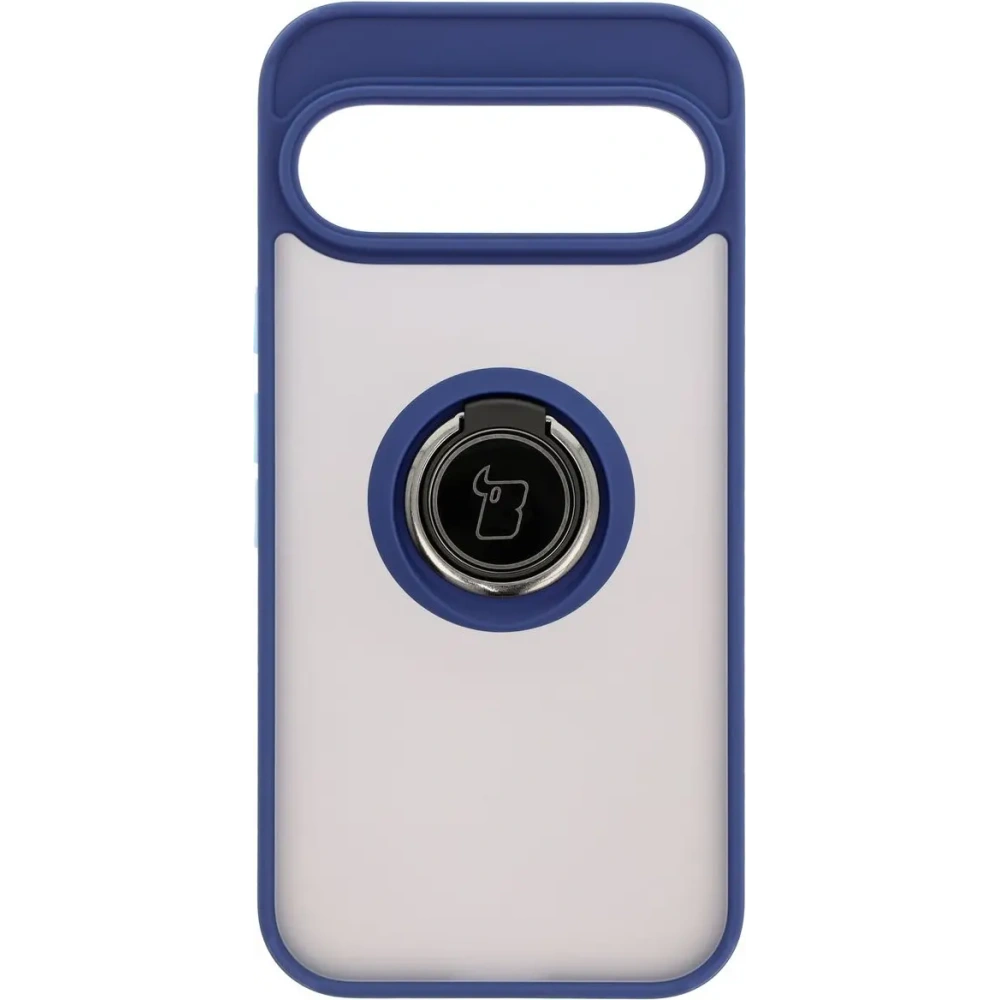 Hurtownia GSM - Bizon Case Hybrid Ring Google Pixel 9 / 9 Pro füstös színben, tengerészkék kerettel - BIZ7056 - {ean13} - Hurt