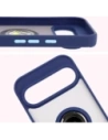 Hurtownia GSM - Bizon Case Hybrid Ring Google Pixel 9 / 9 Pro füstös színben, tengerészkék kerettel - BIZ7056 - {ean13} - Hurt