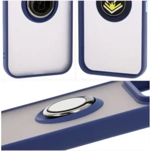 Hurtownia GSM - Bizon Case Hybrid Ring Google Pixel 9 / 9 Pro füstös színben, tengerészkék kerettel - BIZ7056 - {ean13} - Hurt