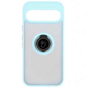 Hurtownia GSM - Bizon Case Hybrid Ring Google Pixel 9 / 9 Pro füstös, világoskék kerettel - BIZ7057 - {ean13} - Hurt