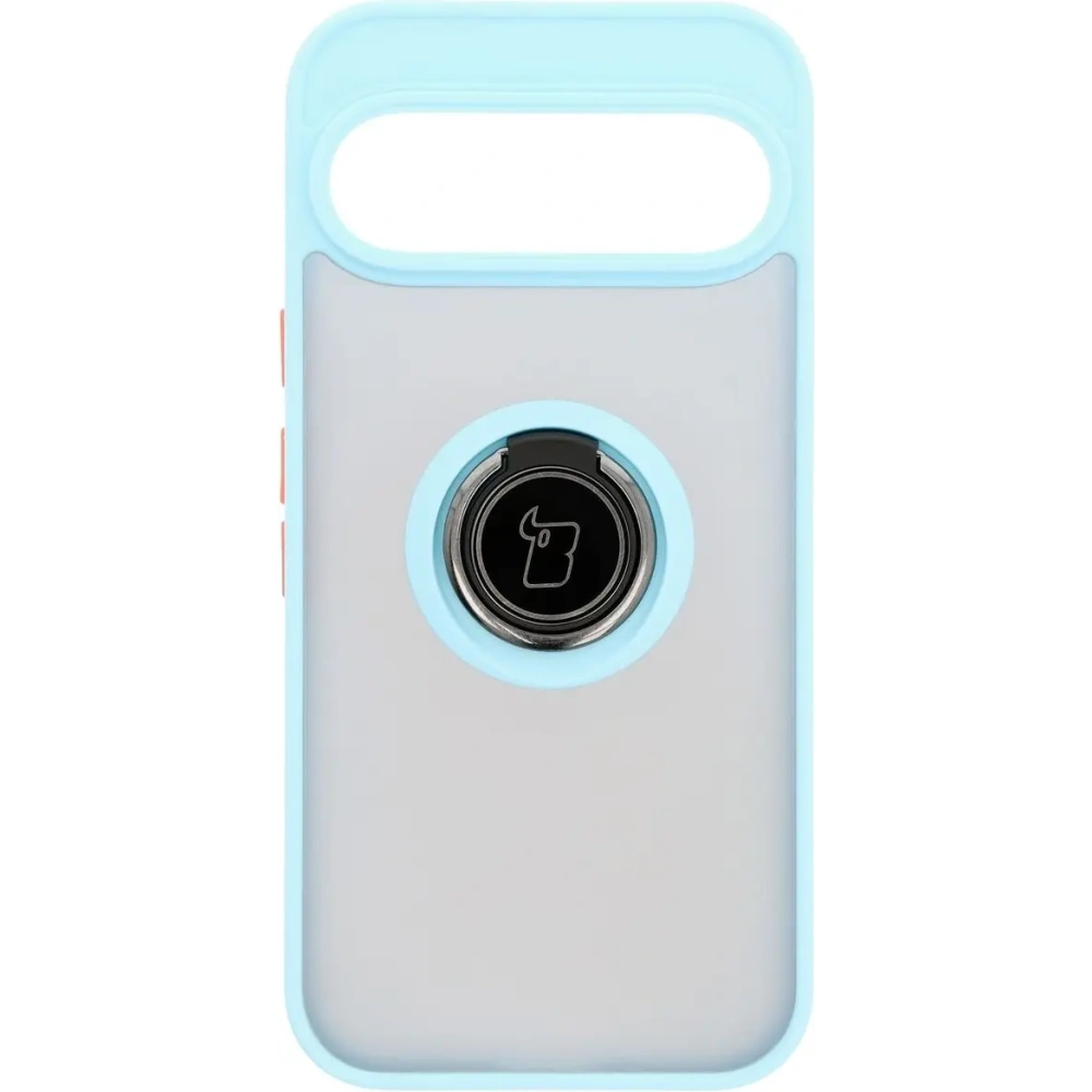 Hurtownia GSM - Bizon Case Hybrid Ring Google Pixel 9 / 9 Pro fumuriu cu un cadru albastru deschis - BIZ7057 - {ean13} - Hurt