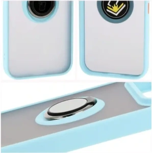 Hurtownia GSM - Bizon Case Hybrid Ring Google Pixel 9 / 9 Pro füstös, világoskék kerettel - BIZ7057 - {ean13} - Hurt