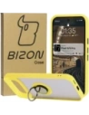 Bizon Case Hybrid Ring Google Pixel 9 / 9 Pro füstös sárga kerettel