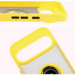 Hurtownia GSM - Bizon Case Hybrid Ring Google Pixel 9 / 9 Pro füstös sárga kerettel - BIZ7058 - {ean13} - Hurt