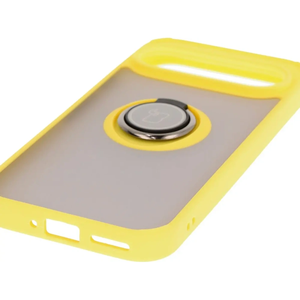 Hurtownia GSM - Bizon Case Hybrid Ring Google Pixel 9 / 9 Pro füstös sárga kerettel - BIZ7058 - {ean13} - Hurt