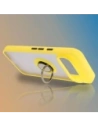 Hurtownia GSM - Etui z uchwytem na palec Bizon Case Hybrid Ring do Google Pixel 9 / 9 Pro przydymione z żółtą ramką - BIZ7058 - {ean13} - Hurt