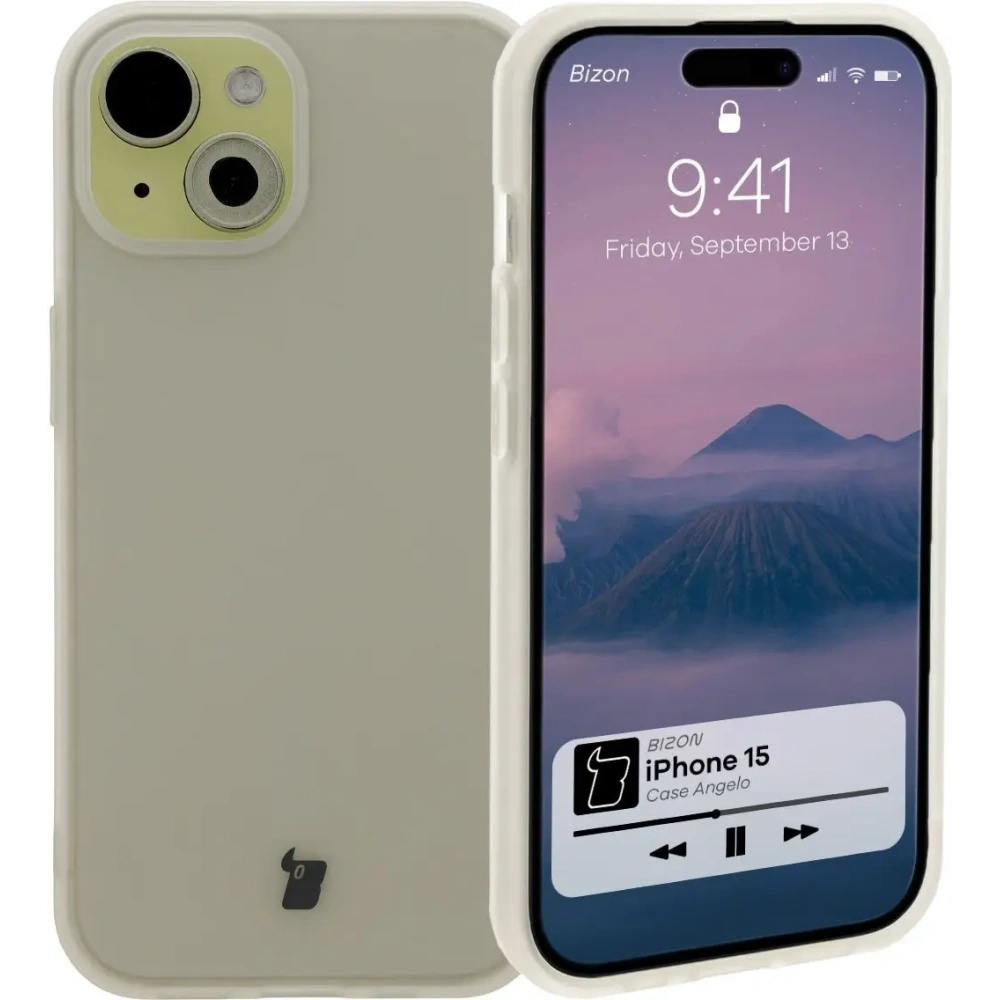 Hurtownia GSM - Etui Bizon Case Angelo do Apple iPhone 15 półprzezroczyste - BIZ7068 - {ean13} - Hurt
