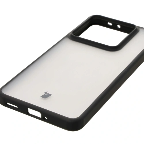 Etui Bizon Case Angelo do Xiaomi 14T Pro przydymione z czarną ramką