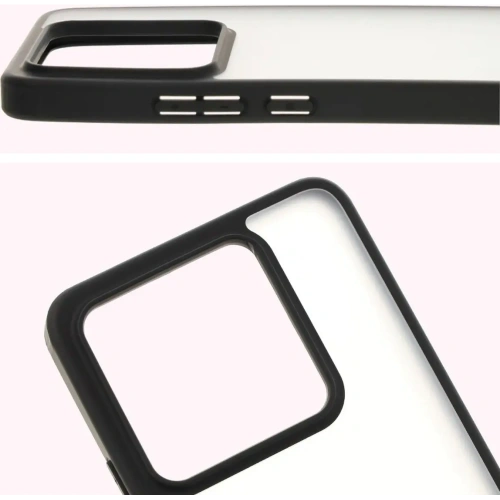 Etui Bizon Case Angelo do Xiaomi 14T przydymione z czarną ramką