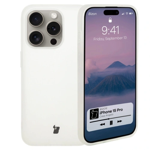 Etui Bizon Case Angelo do Apple iPhone 15 Pro półprzezroczyste