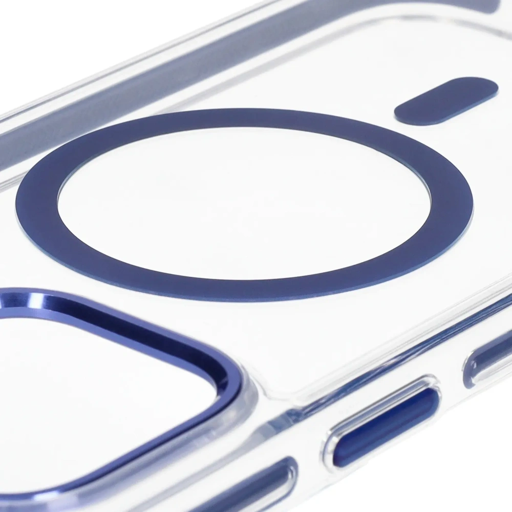 Hurtownia GSM - Bizon Case Marco Apple iPhone 14 Pro Max klar mit blauem Rahmen - BIZ7074 - {ean13} - Hurt