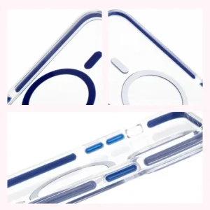 Wholesale Bizon Case Marco Apple iPhone 14 Pro Max clear with blue frame - BIZ7074 - {ean13} - Hurt