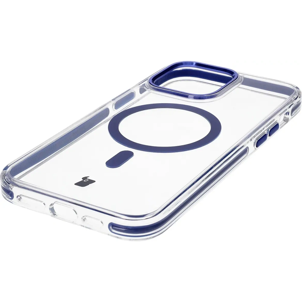 Hurtownia GSM - Bizon Case Marco Apple iPhone 14 Pro Max klar mit blauem Rahmen - BIZ7074 - {ean13} - Hurt
